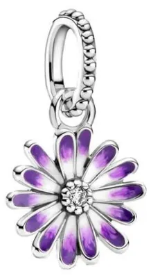 Produktbild von Bead Charm Kirschblüten Gänseblümchen Lila für Damen