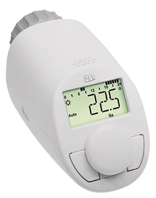 Produktbild von Heizkörper-Thermostat 'CT-Thermo' 55x60x102mm mit Display, Batteriebetrieb