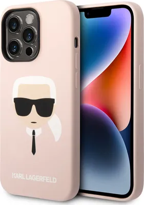 Image de Karl Lagerfeld Klhcp14Lslkhlp Iphone 14 Pro 6,1 Hardcase Różowy/Pink Silicone Karl`s Head