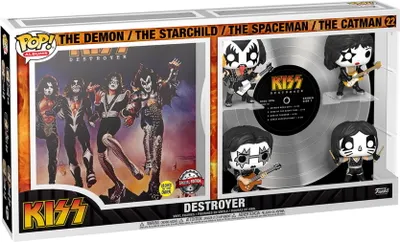Produktbild von Kiss Destroyer The Demon Starchild Spaceman Catman 22 Special Edition Glows - Funko Pop! Albums - Vinyl Figur