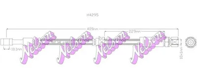 Produktbild von KAWE H4295 Bremsschlauch für OPEL VECTRA B (36) VECTRA B Caravan (31) VECTRA B CC (38) für VAUXHALL Vectra (B) CC (J96)