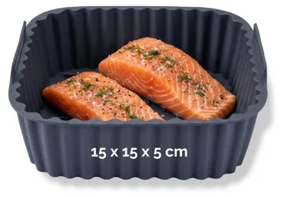 Zdjęcie produktu dla FACKELMANN 45100 FACKELMANN Backform für Heißluftfritteuse 45100 Silikon Ø 17,0 x 17,0 cm, 1 St.