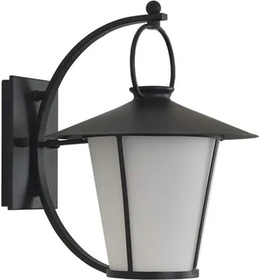 Immagine prodotto di Applique per interni ed esterni, impermeabile, nera, E27