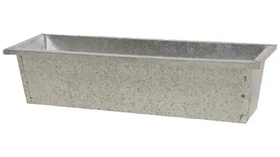 Image de Siena Garden Bac à fleurs 50cm galvanisé, argent (1 pièce)