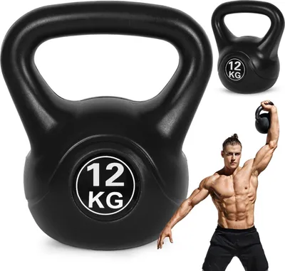 Immagine prodotto di Kettlebell 12 kg per esercizi, manubri, palla pesi, carico fitness, ModernHome