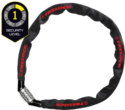 Produktbild von Trelock Kettenschloss Kombi 110 cm D 4 mm BC 115/110/4 schwarz ohne Halter