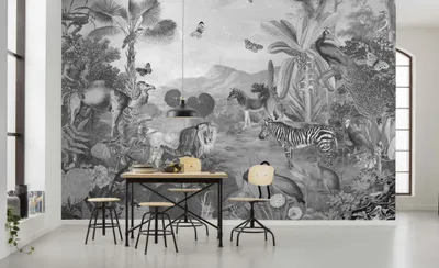 Obrázek produktu pro Netkaná tapeta Komar "Flora a fauna" - rozměr: 350 x 250 cm (šířka x výška), 7 panelů