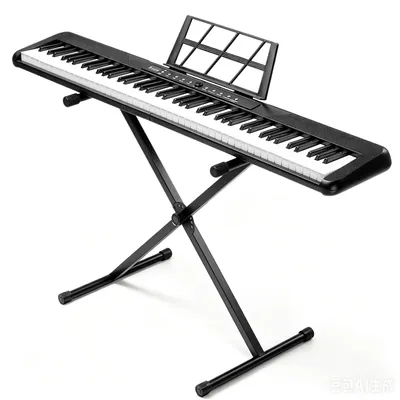 Produktbild von FCH Digitalpiano E-Piano Digital Keyboard 88 Tasten Komplett-Set mit Ständer, Pedal, Kopfhörer & Tasche, Schwarz