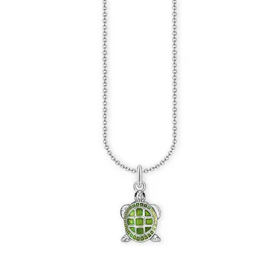 Produktbild von Thomas Sabo KE2216-007-6-L45V Damen-Kette mit Schildkröten-Anhänger Silber