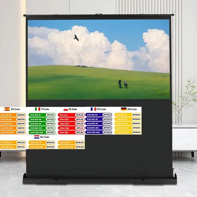 Obrázek produktu pro Projekční plátno – plátno pro projektor – přenosné plátno – mobilní obrazovka – přenosná obrazovka – 80 palců, formát 16:9