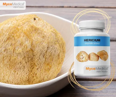 Produktbild von MycoMedica Hericium, 30% polysaccharide, 90 kapseln