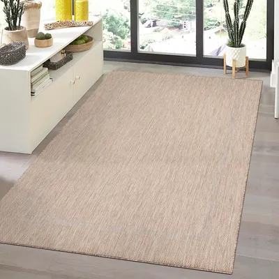 Image de Ayyildiz | Tapis d'extérieur Relax - 80 cm x 150 cm - Beige - Résistant aux intempéries - Design élégant