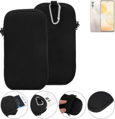 Produktbild von K-S-Trade Neopren-Hülle Handyhülle kompatibel mit Infinix Hot 12 Play Schutzhülle Neoprenhülle Sleeve Schutz-Hülle Gürtel Tasche Case Holster