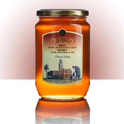 Produktbild von SI-MEL SAVIDAKIS 12100 - “Toplou” Thymian & Wilde Kräuter & Pinien Honig 950g von Kreta