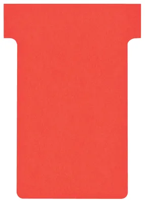Produktbild von FRANKEN Kartentafel Zubehör T-Karten, Index 1, 100 Stück, rot, TK101