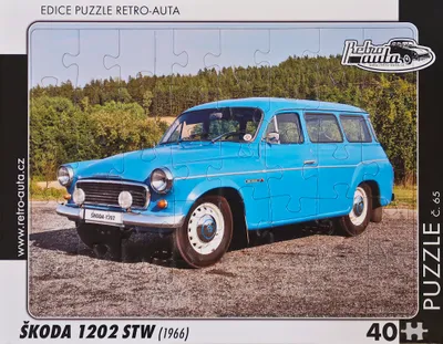 Obrázok produktu pre Puzzle č. 65 - ŠKODA 1202 STW (1966) 40 dielikov