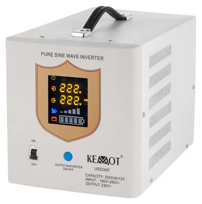 Immagine prodotto di Alimentatore di backup KEMOT URZ3407 PROsinus 1200W 12V, bianco