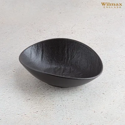 Image de Lot de 6 coupelles ovales Wilmax 8 x 6 x 3 cm, SlateStone noir WL-661117/A6