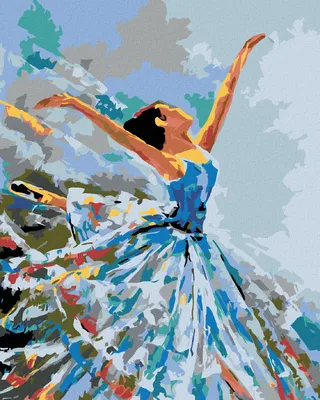 Produktbild von Diamondi - Diamond painting - TANZENDE BALLERINA, 40X50 cm, ohne Keilrahmen