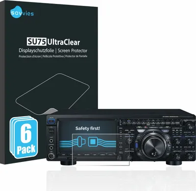 Produktbild von 6x Für Yaesu FT-DX101D Schutzfolie Savvies Displayschutz Display Schutz Folie Klar Transparent