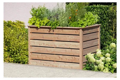 Produktbild von Hochbeet 125x85xH80 cm Lärche Natur 20x120mm Kräuterbeet Pflanzbeet Gemüsebeet