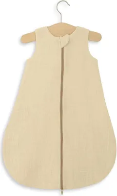 Produktbild von Musselin-Babyschlafsack – Sommerschlafsack – Atmungsaktive und leichte Baumwolle, 0–6 Monate, Creme