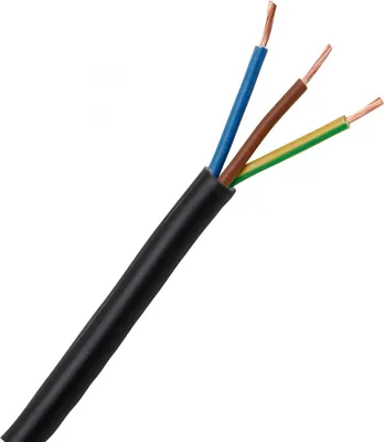 Produktbild von KOPP Schlauchleitung H03VV-F 3 G 0.75 mm² Schwarz Kopp 152310848 10 m