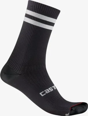 Produktbild von CASTELLI Klassische Fahrradsocken - ORIGINALE 18 - Schwarz/Weiß 2XL