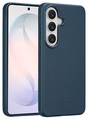Productafbeelding van Accezz MagSafe Leather Backcover voor de Samsung Galaxy S26 - Nightfall Blue