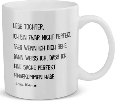 Produktbild von 22Feels Tochter Geschenk von Mama Geburtstag 18 Jahre Mädchen Tasse Teenager Abi Bachelor Master Weihnachten Kaffeetasse Frauen Geschenkidee Uni Abschluss Firmung Konfirmation