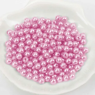 Immagine prodotto di Perline di cera circa 100 pezzi, 8 mm, rosa