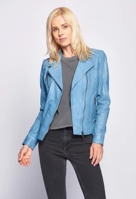 Produktbild von Maze Lederjacke Sally Damen light blue L