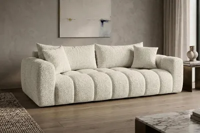 Productafbeelding van Kaiser Möbel slaapbank met bedlade, bekleding van chenillestof, kleur Puente, model COSMOPOLITAN