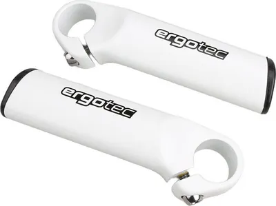 Produktbild von Bar End Ergo S Aluminiumweiß pro 2 Stück