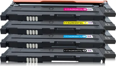 Produktbild von 4er-Pack für HP 117A (Mit Chip) Kompatibel Tonerkartusche Ersatz für Color Laser MFP 179fwg 178nwg 150nw 150a 178nw 179fnw