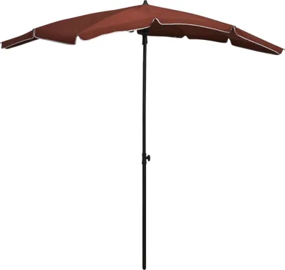 Zdjęcie produktu dla Parasol ogrodowy na słupku, 200x130 cm, terakota