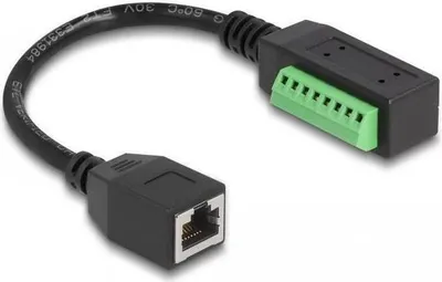 Produktbild von DELOCK RJ45 Kabel Cat.5e Buchse zu Terminalblock Adapter