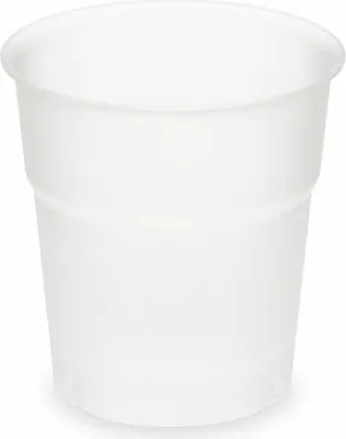Produktbild von 100x  Trinkbecher matt natur 100 ml 0,1 l aus Biokunststoff PLA  ø 57mm