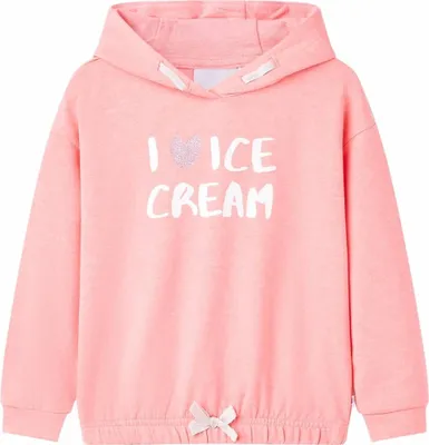 Produktbild von Kinder-Kapuzenpullover Hellrosa 140