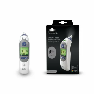 Obrázok produktu pre BRAUN ThermoScan 7+ IRT6525 ušný teplomer so systémom "AGE Precision", s osvetlením