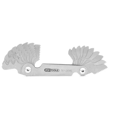 Zdjęcie produktu dla KS Tools Sprawdzian do gwintów, metryczny, 20-częściowy, 301.0095