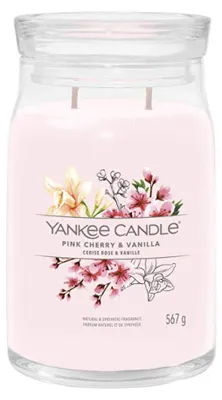 Produktbild von Yankee Candle Signature, Zylinder, Pink, Kirsche (Frucht), Vanille, 90 h, 1 Stück(e)