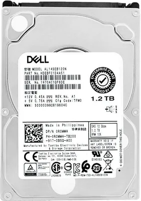 Produktbild von Festplatte Dell 0R0MWH 1.2TB 10 000Rpm 128Mb Cache SAS 2.5'' Zoll AL14SEB120N