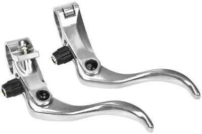 Image de Levier de frein de vélo en aluminium, léger, compatible avec des fourches de 22 mm