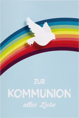 Produktbild von Kommunion - Collage - Glückwunschkarte im Format 11,5 x 17 cm mit