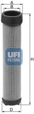 Produktbild von UFI 27.551.00 Sekundärluftfilter 2676399 VP125396