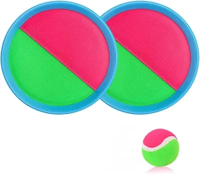 Immagine prodotto di Gioco di lancio e presa con 2 racchette e 1 palla, impermeabile, adatto per giardino e spiaggia