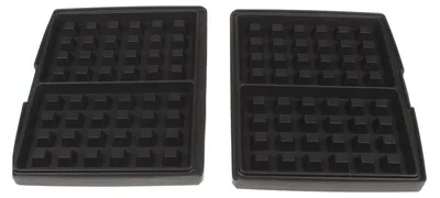 Image de Fritel Set de plaques à pâtisserie pour gaufres de Bruxelles et de Liège 4 x 6 cm