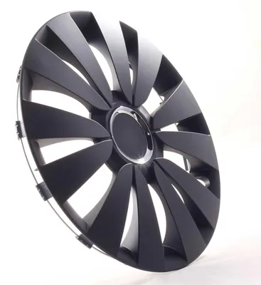 Zdjęcie produktu dla 4 sztuki kołpaków 16 cali, nakładki na felgi w kolorze Sky Black, czarne, do modeli Citroën, Ford, Lancia, MINI, Renault, Subaru 4-2432071