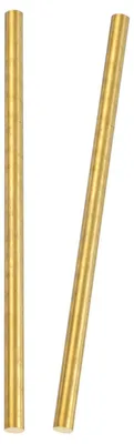 2 runde Messingstangen 8 mm Ø 18 cm Länge für DIY